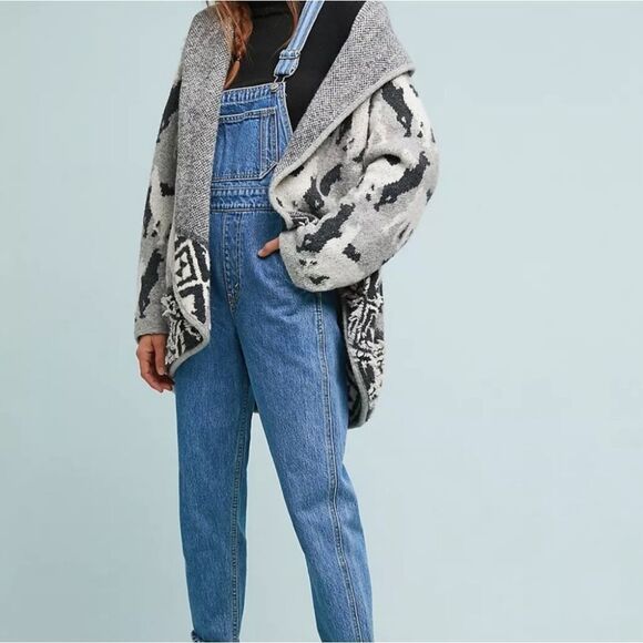 Anthropologie💗Llama Knit Cardigan Small Medium Alpaca Akemi + Kin - Picture 2 of 11